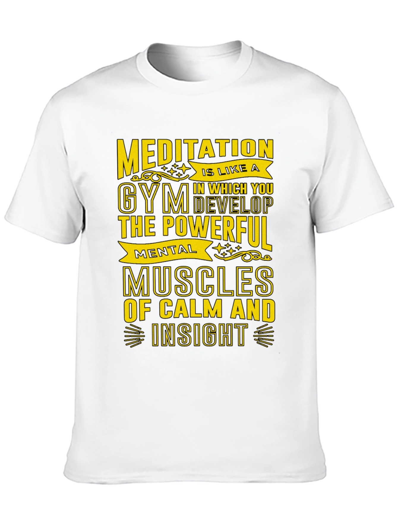 Meditative Gym T-Shirt - Mental Muscles