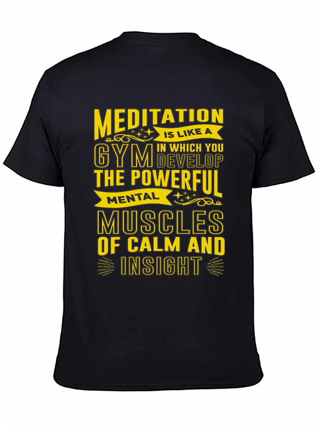 Meditative Gym T-Shirt - Mental Muscles