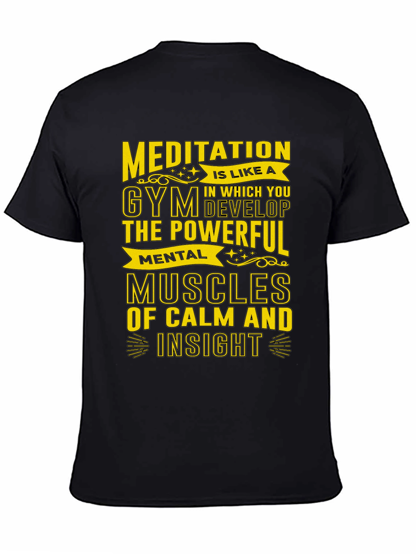 Meditative Gym T-Shirt - Mental Muscles