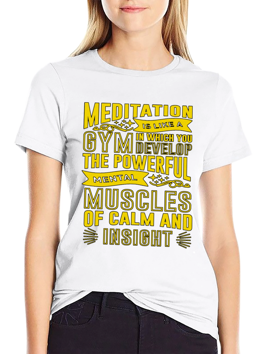 Meditative Gym T-Shirt - Mental Muscles
