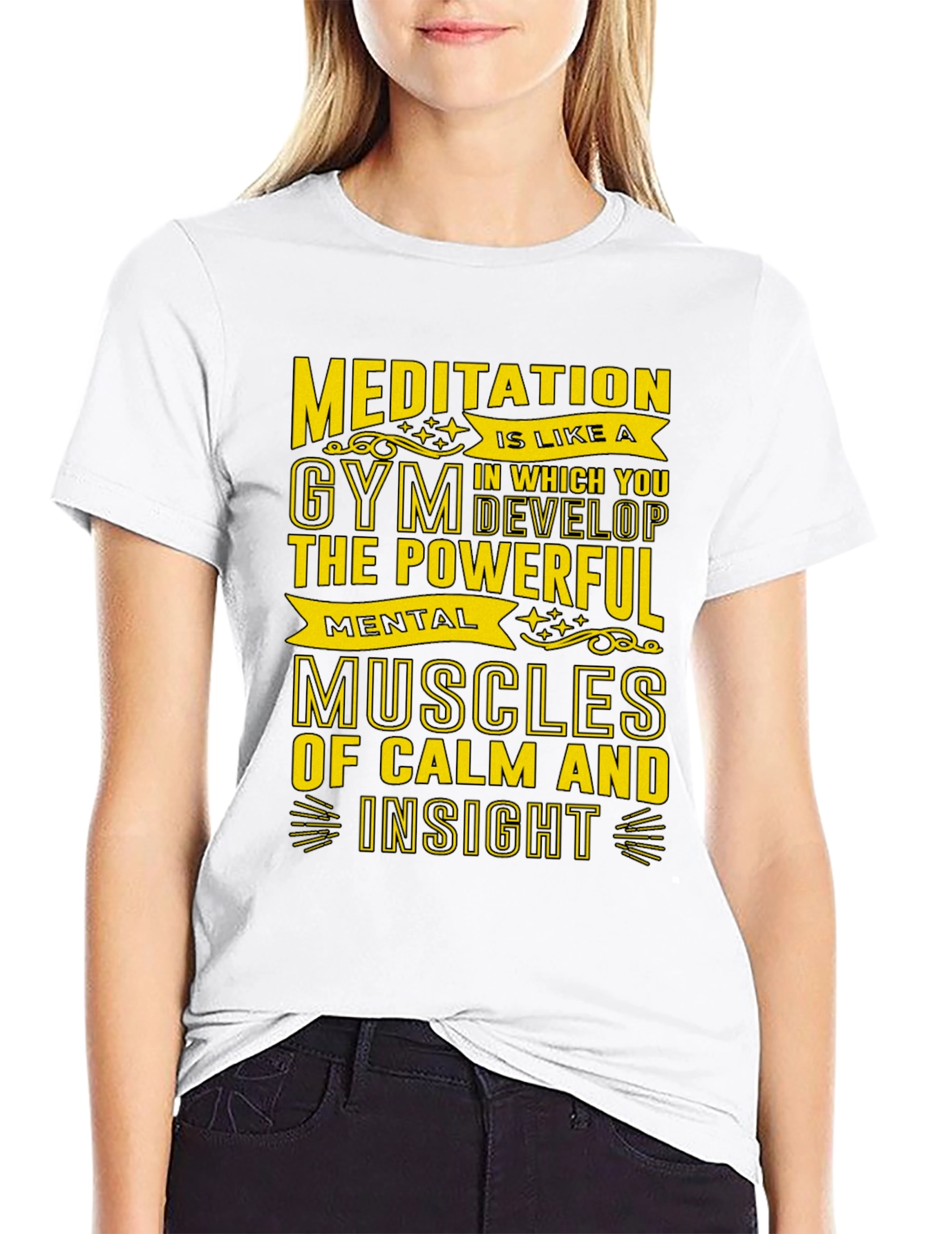 Meditative Gym T-Shirt - Mental Muscles