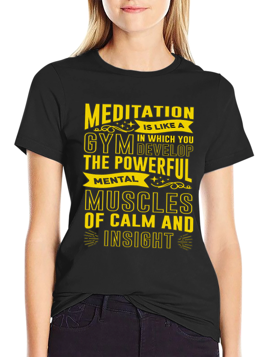 Meditative Gym T-Shirt - Mental Muscles