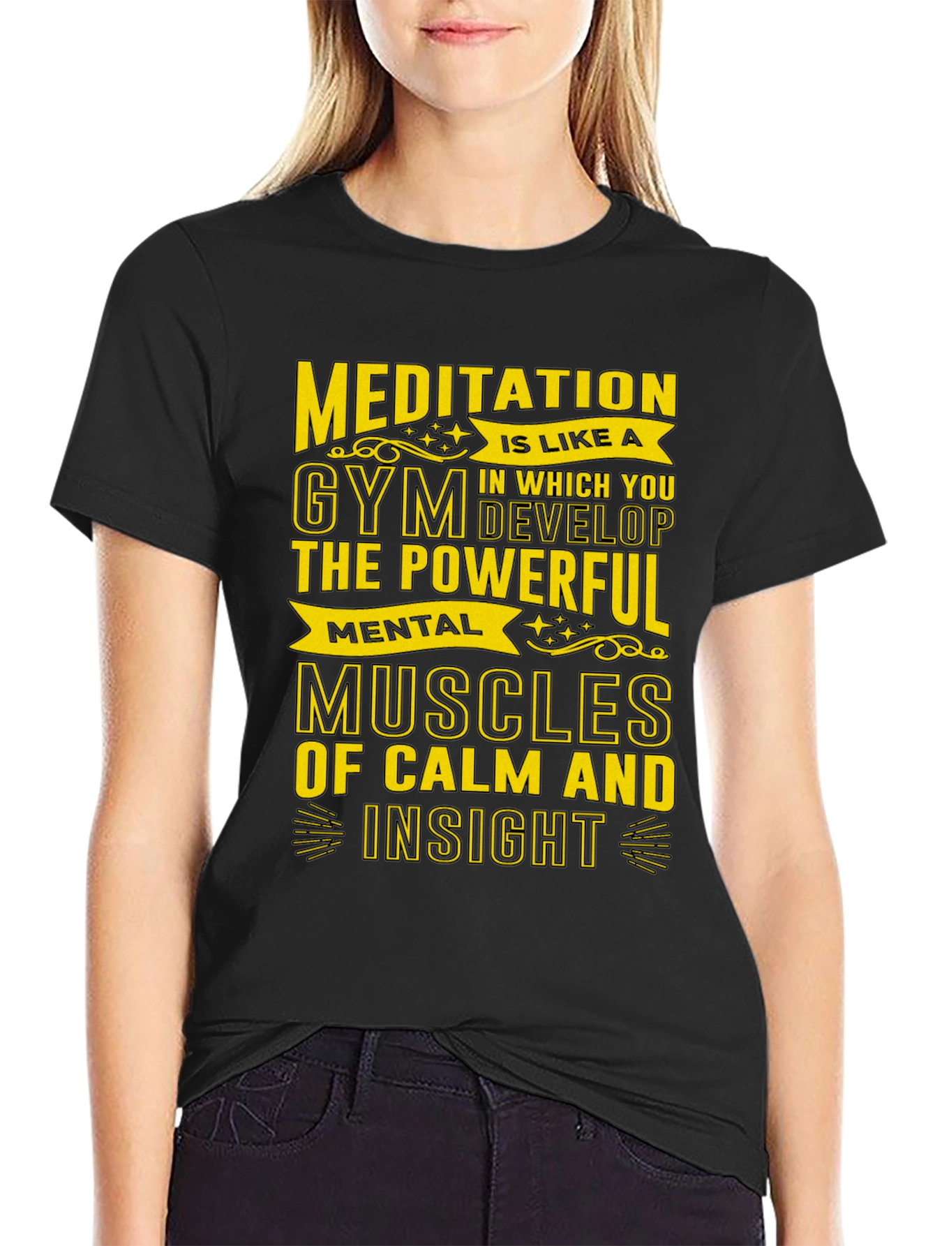 Meditative Gym T-Shirt - Mental Muscles