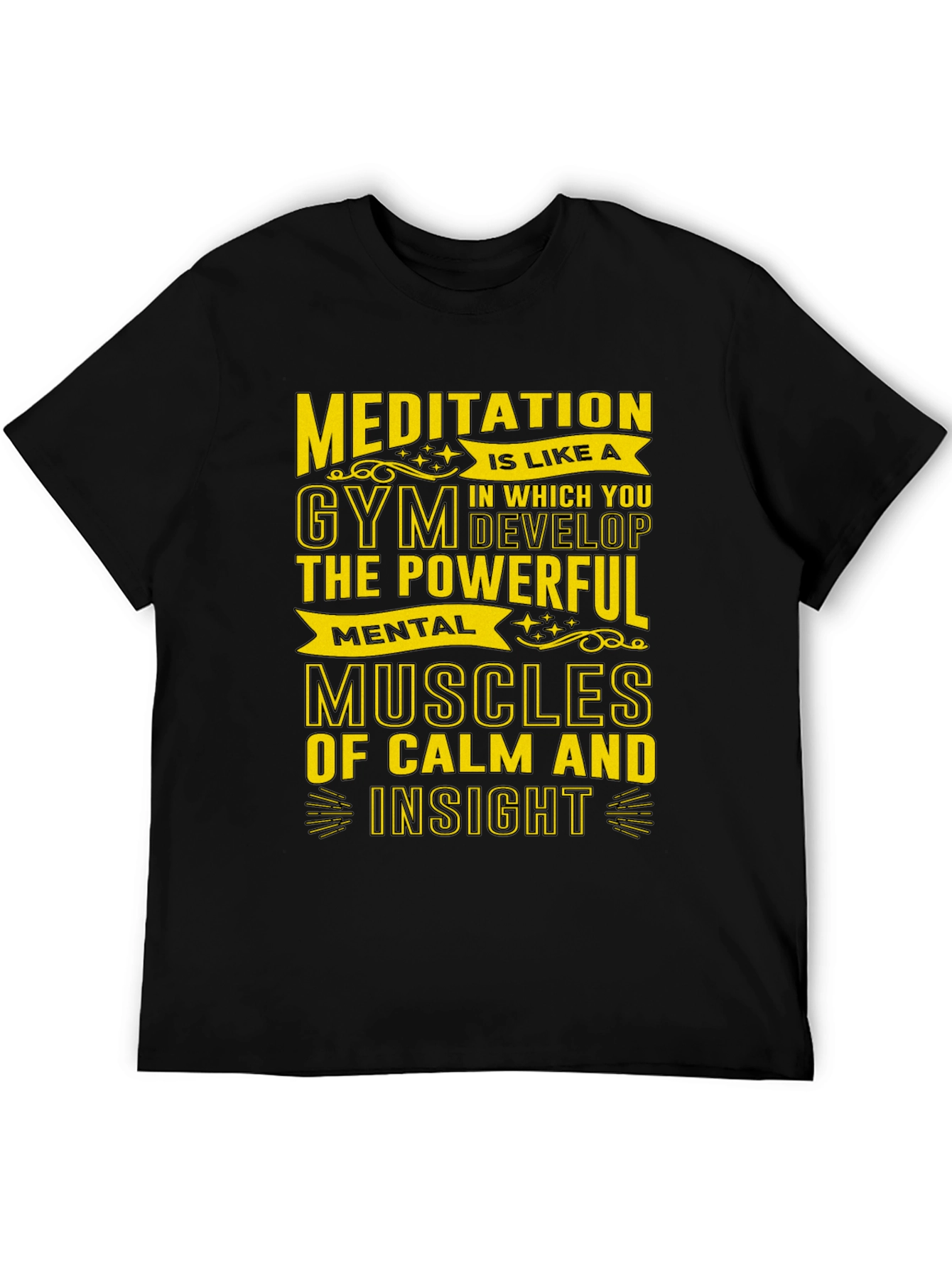 Meditative Gym T-Shirt - Mental Muscles