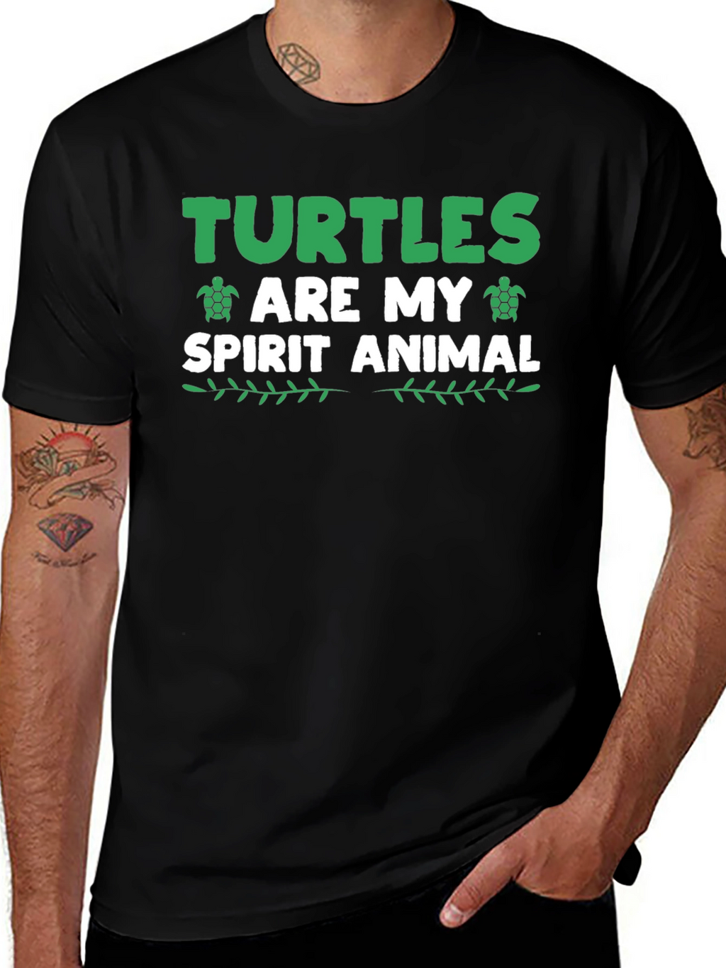 Turtle Spirit Animal Graphic T-Shirt