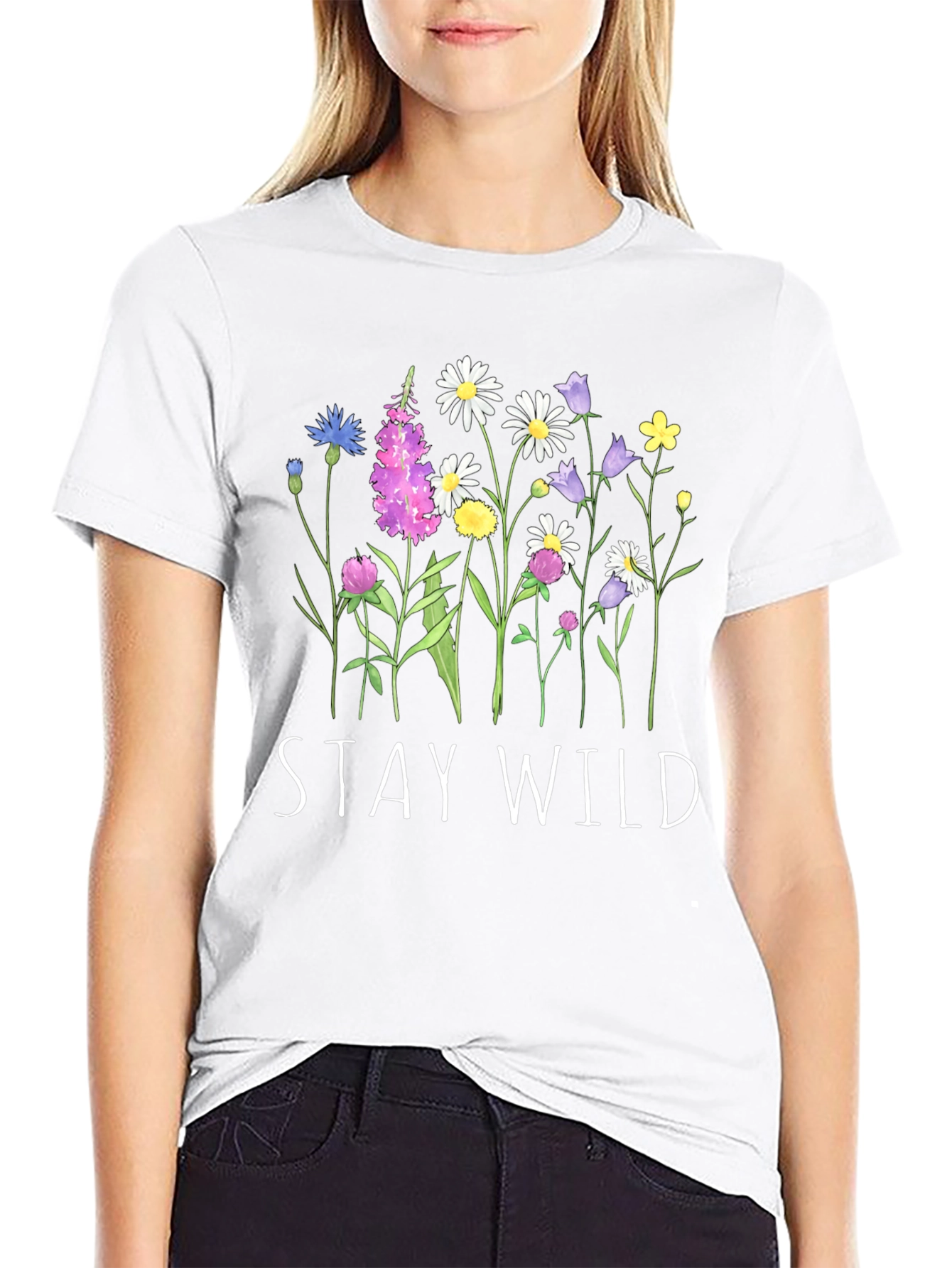 Stay Wild Floral Graphic Tee