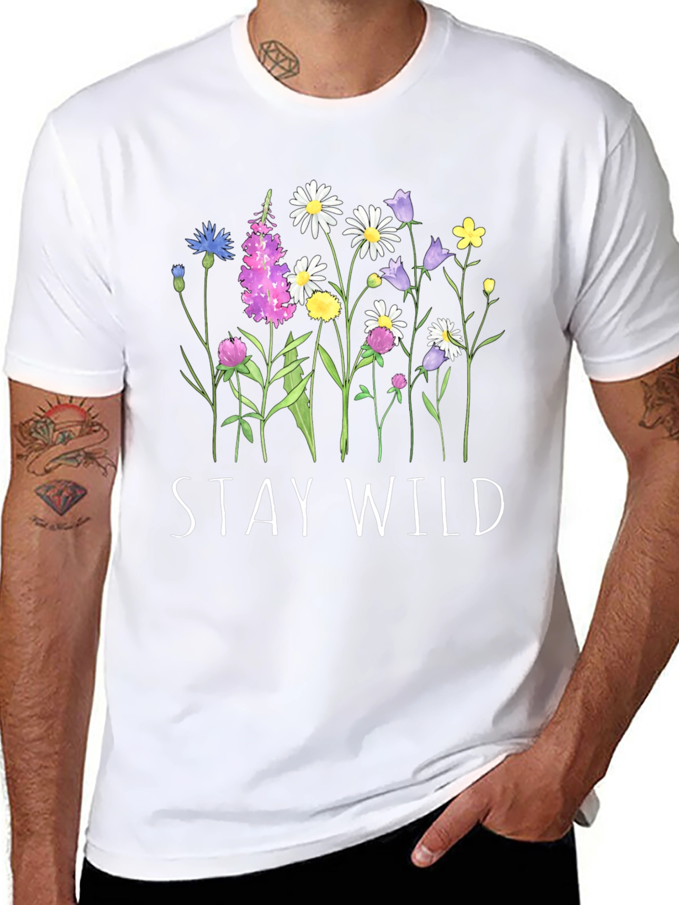 Stay Wild Floral Graphic Tee