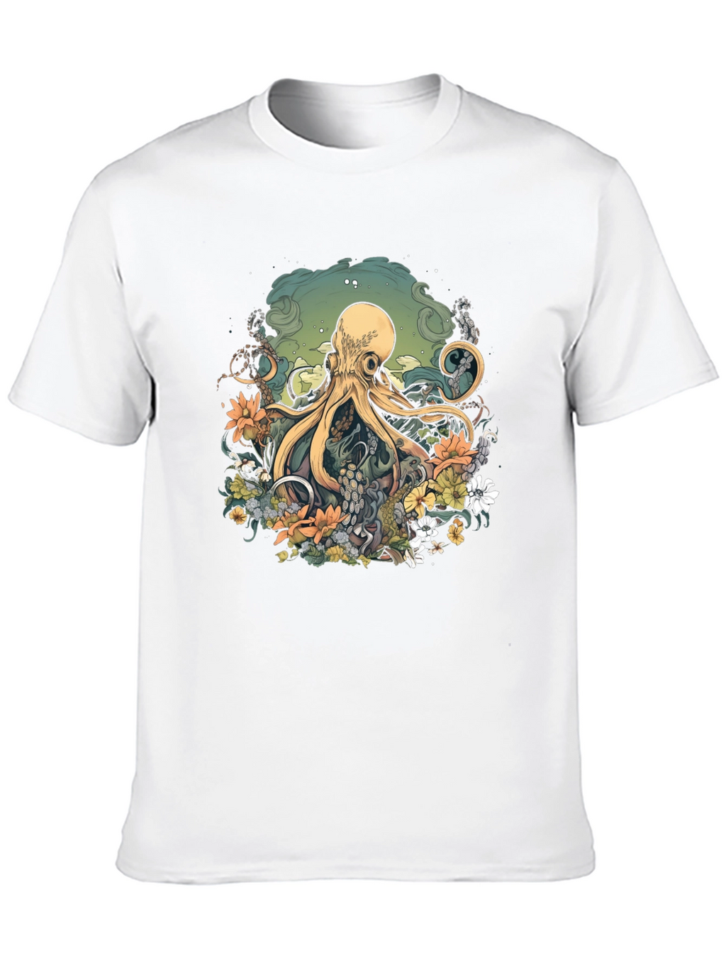 Octopus Floral Graphic Tee