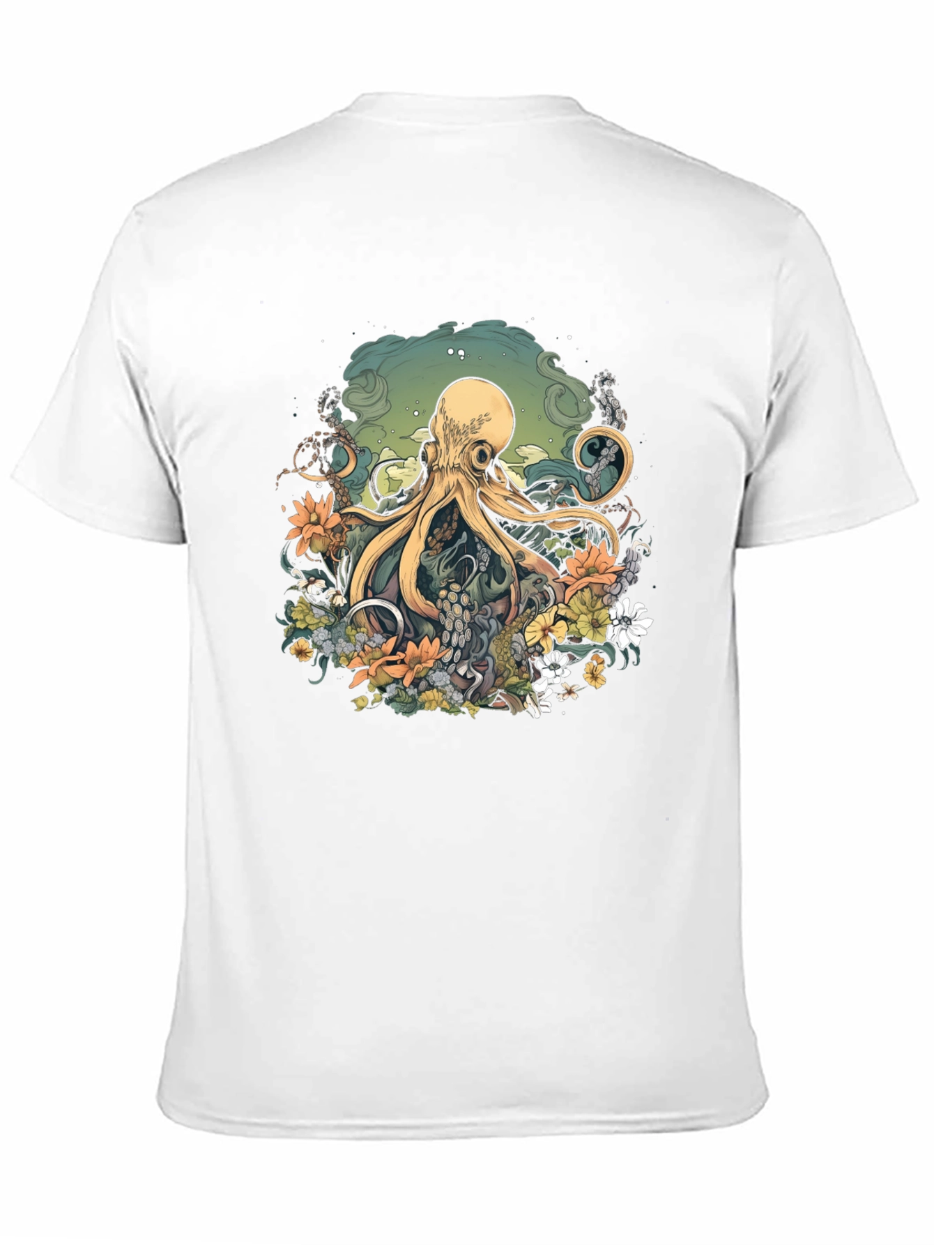 Octopus Floral Graphic Tee