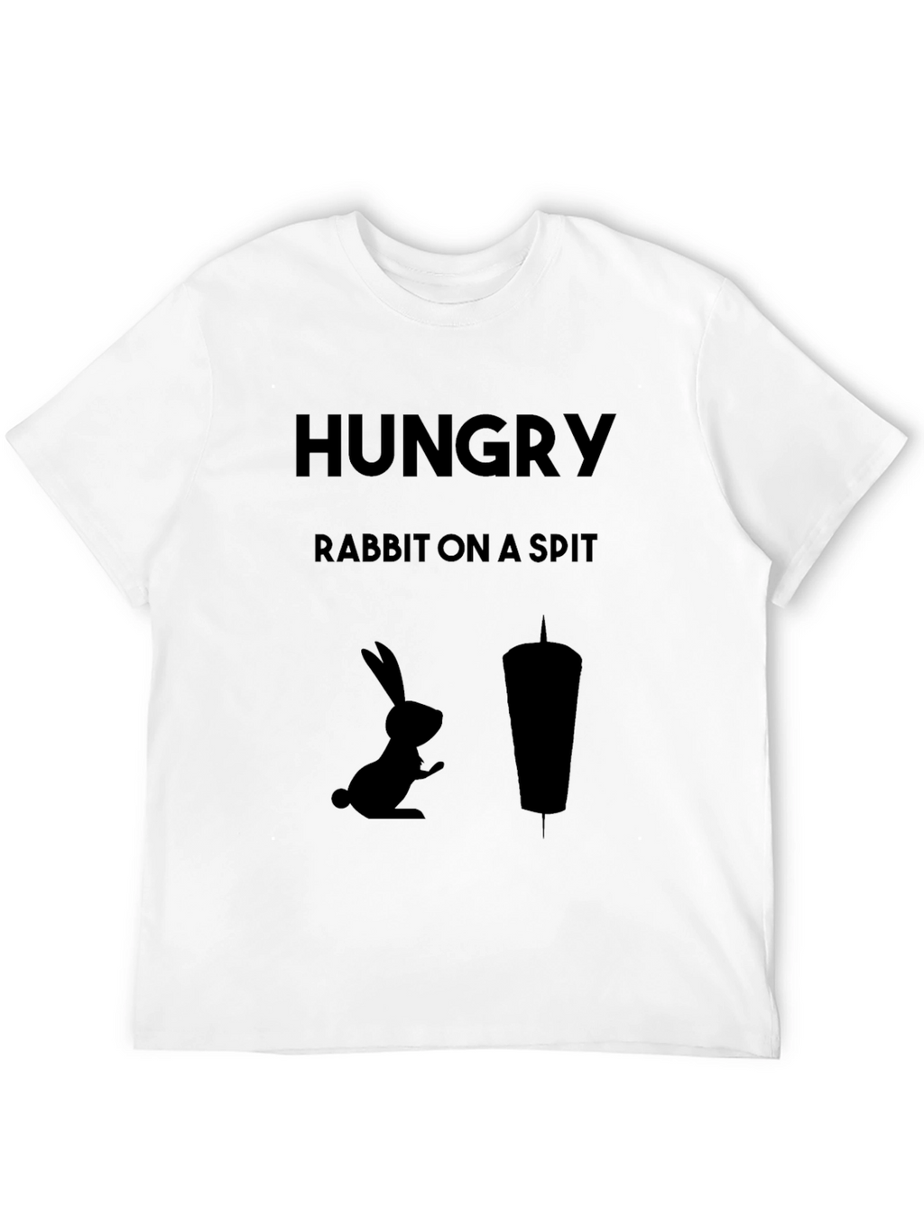 Hungry Rabbit On a Spit Funny Graphic Tee