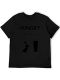 Hungry Rabbit On a Spit Funny Graphic Tee