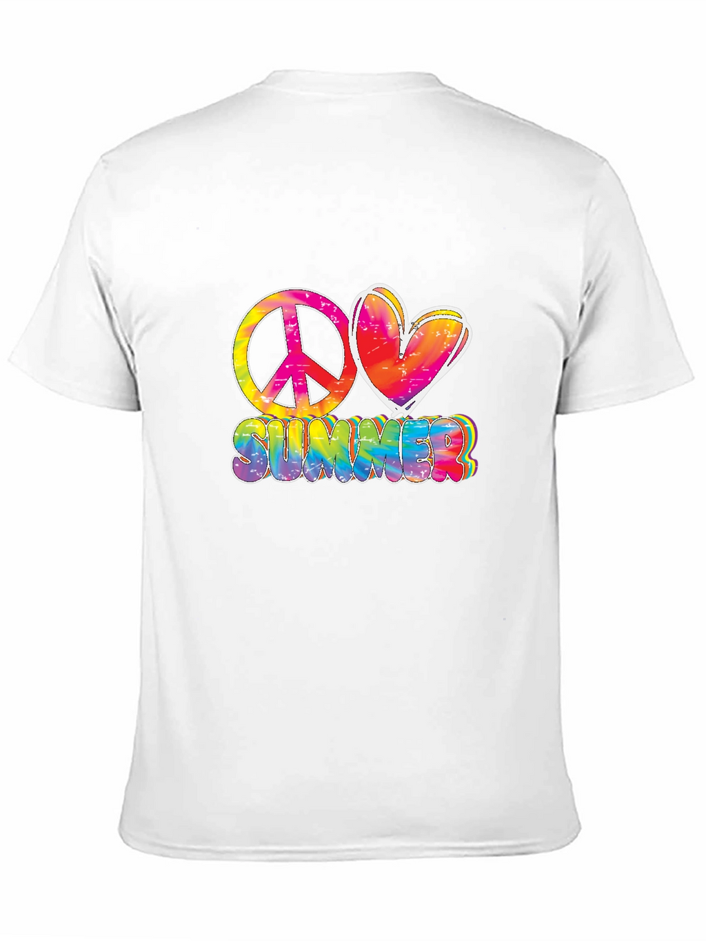 Peace Love Summer Tie-Dye Graphic Tee
