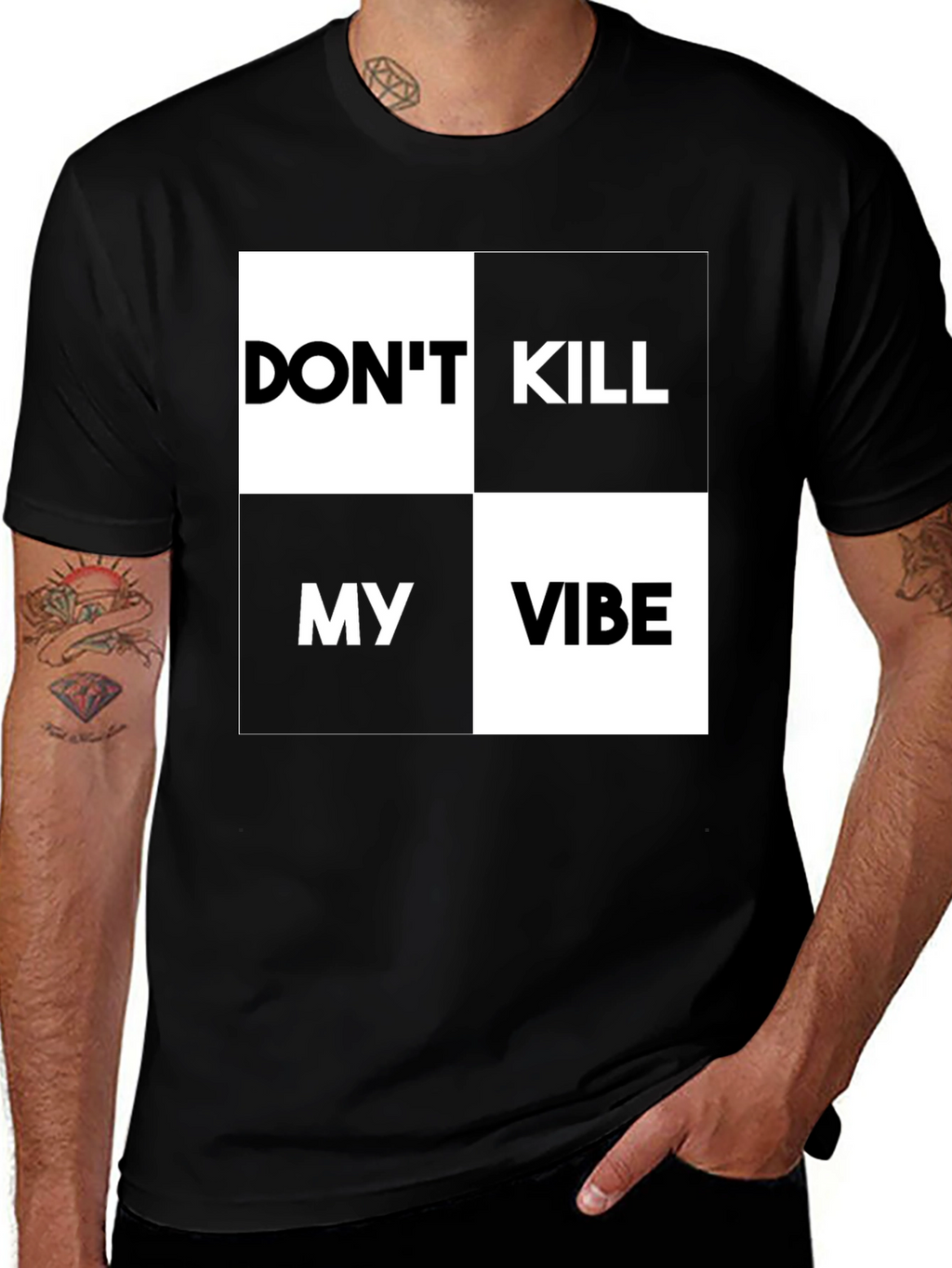 Dont Kill My Vibe Graphic Print T-Shirt
