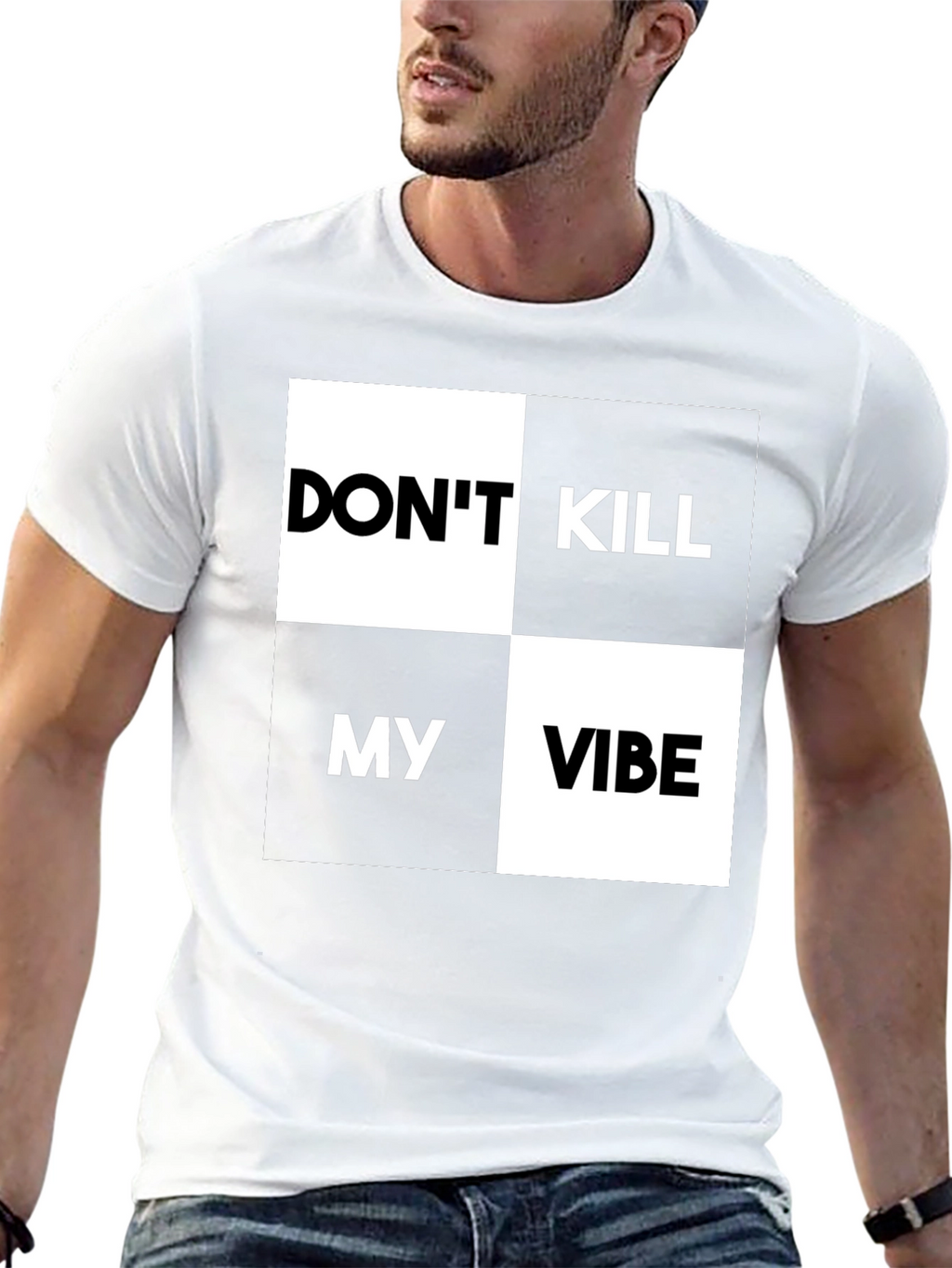 Dont Kill My Vibe Graphic Print T-Shirt