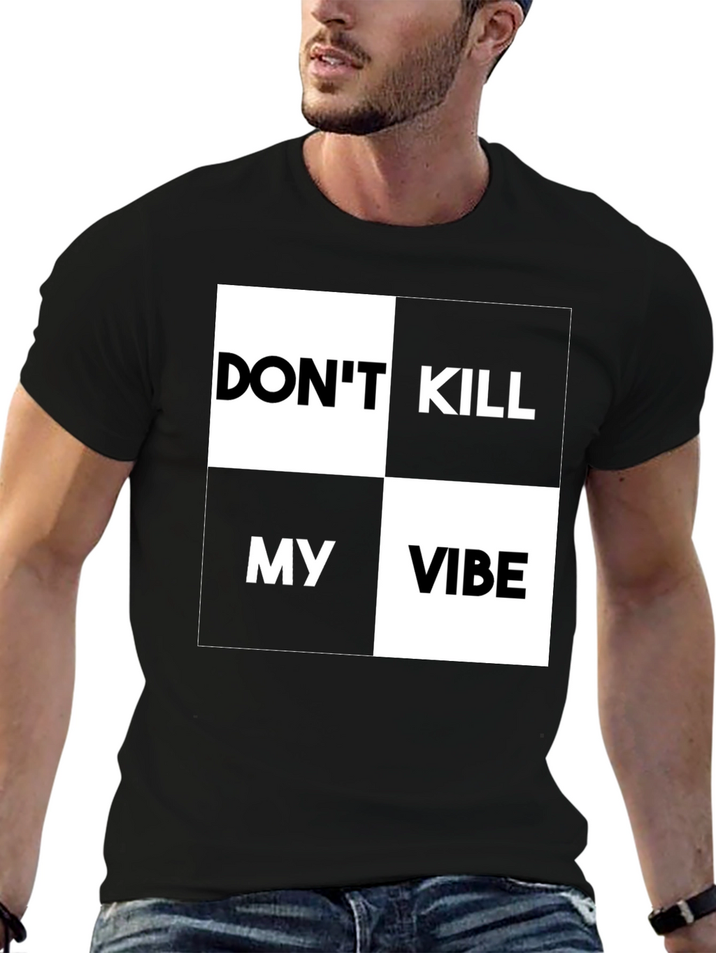 Dont Kill My Vibe Graphic Print T-Shirt