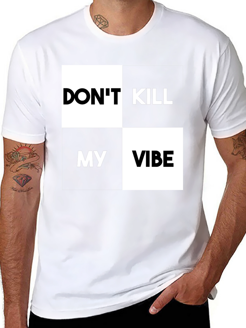 Dont Kill My Vibe Graphic Print T-Shirt