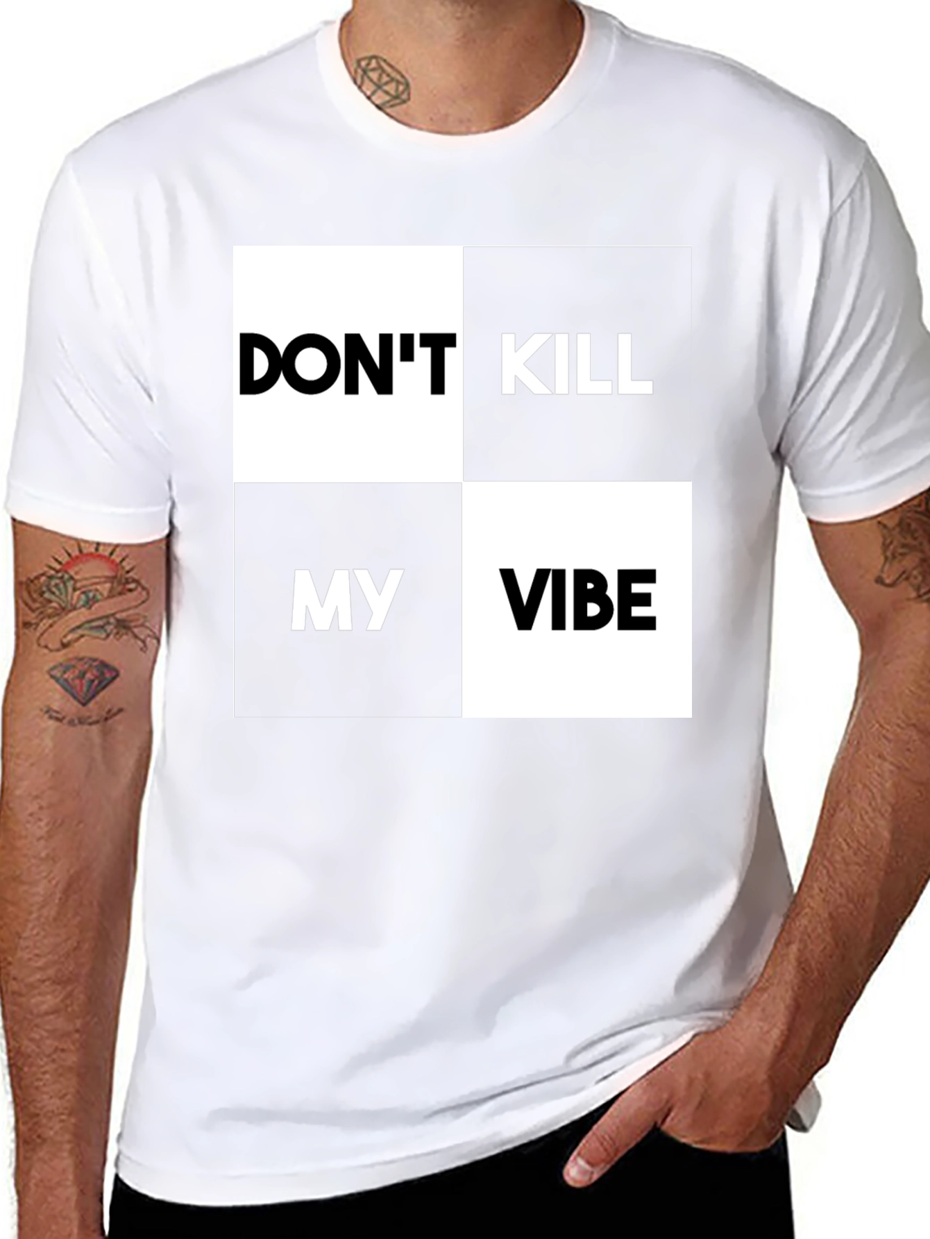 Dont Kill My Vibe Graphic Print T-Shirt