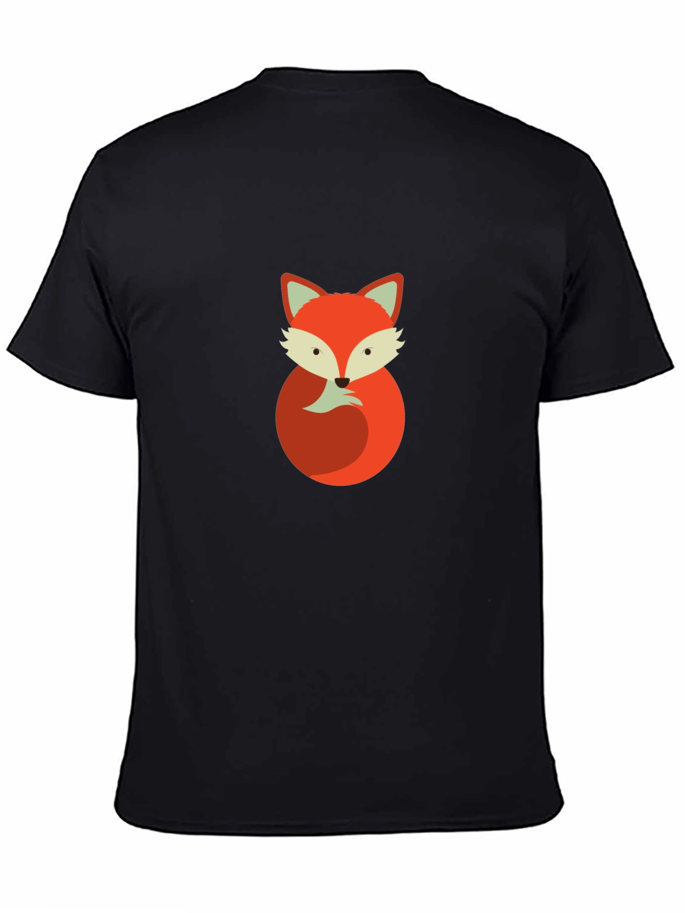 Fox Graphic Tee - Mens Black Cotton T-Shirt