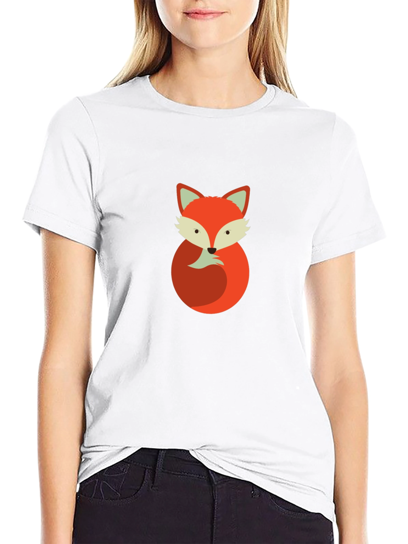 Fox Graphic Tee - Mens Black Cotton T-Shirt