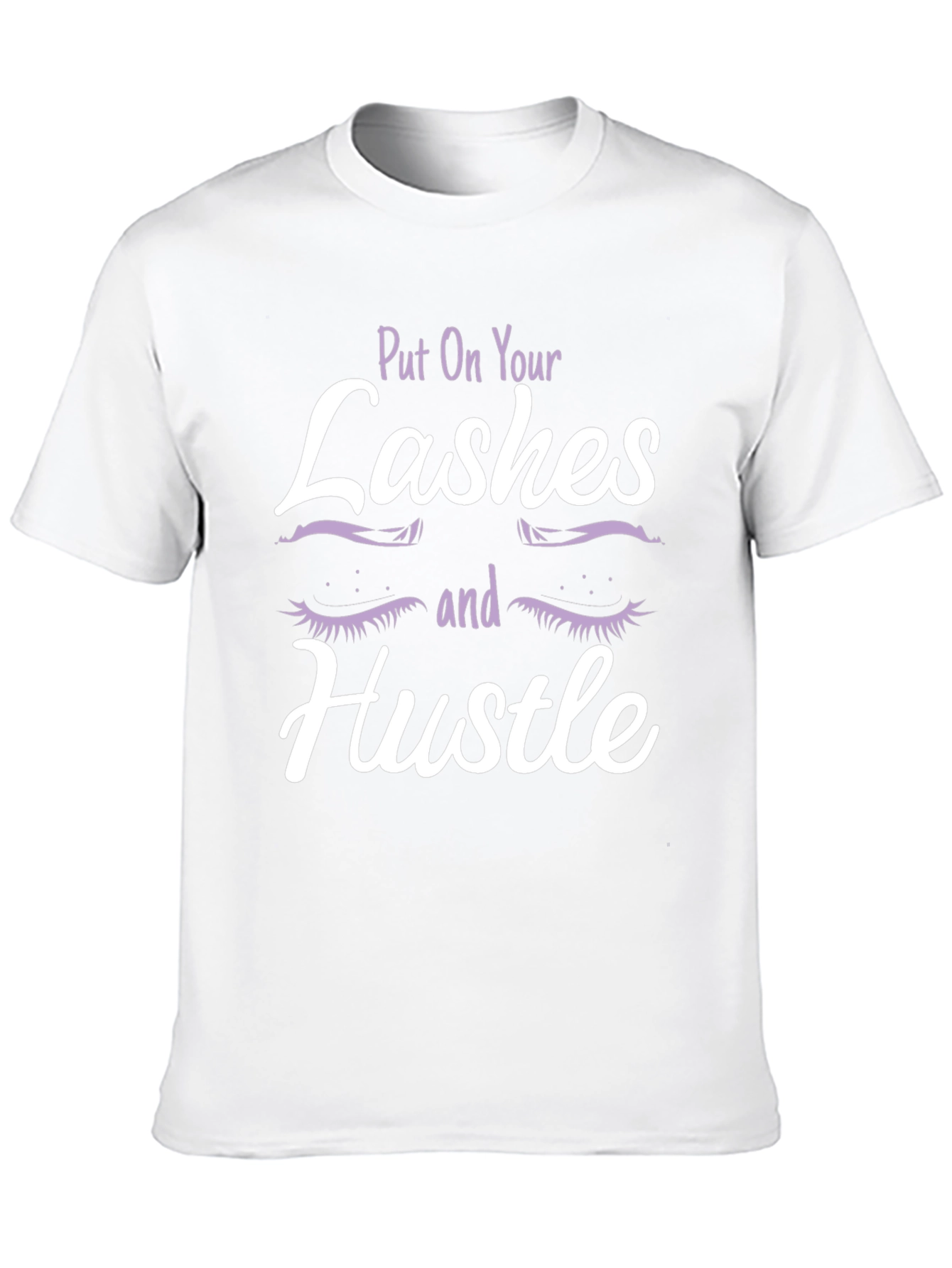 Lashes & Hustle Graphic Tee - Trendy Womens Fashion