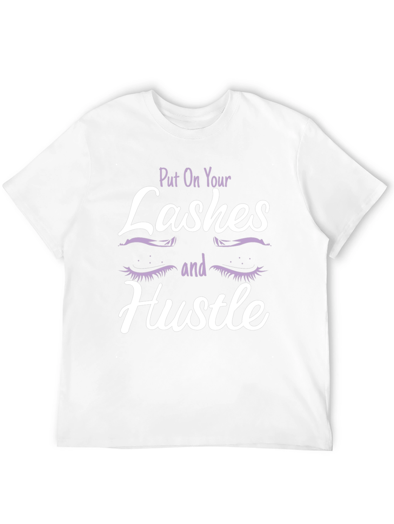 Lashes & Hustle Graphic Tee - Trendy Womens Fashion