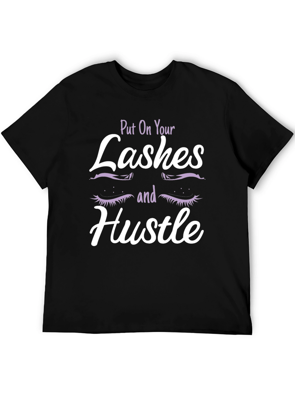 Lashes & Hustle Graphic Tee - Trendy Womens Fashion