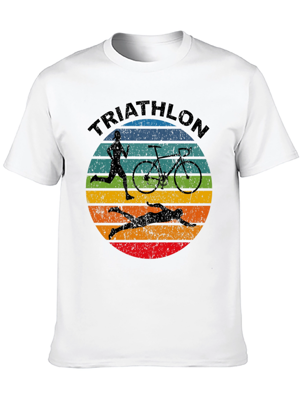 Triathlon T-Shirt - Sporty Graphic Tee