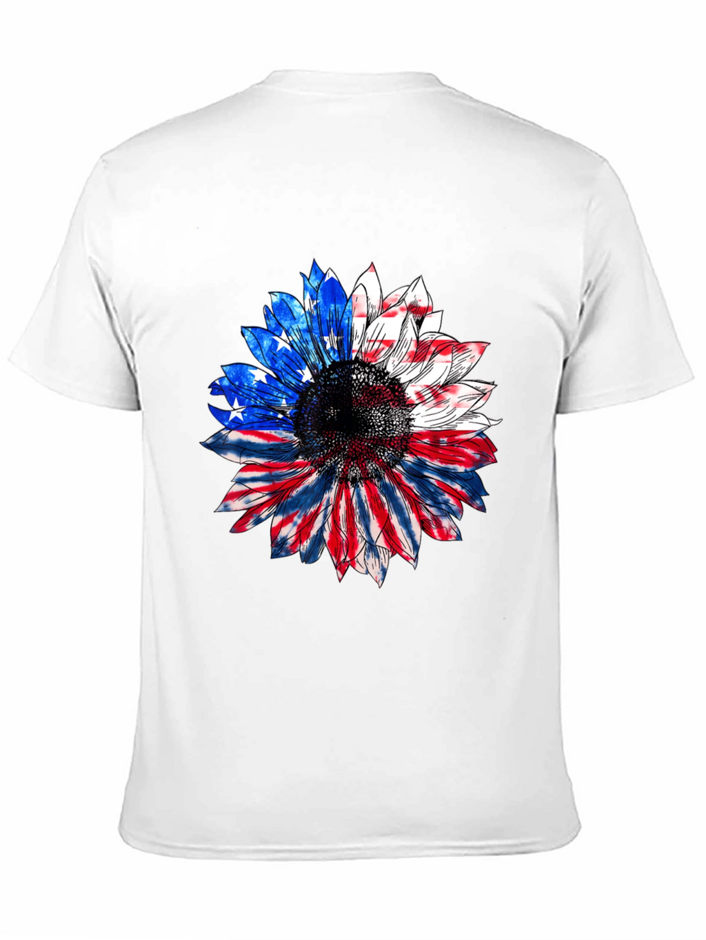 American Flag Sunflower T-Shirt