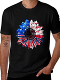 American Flag Sunflower T-Shirt