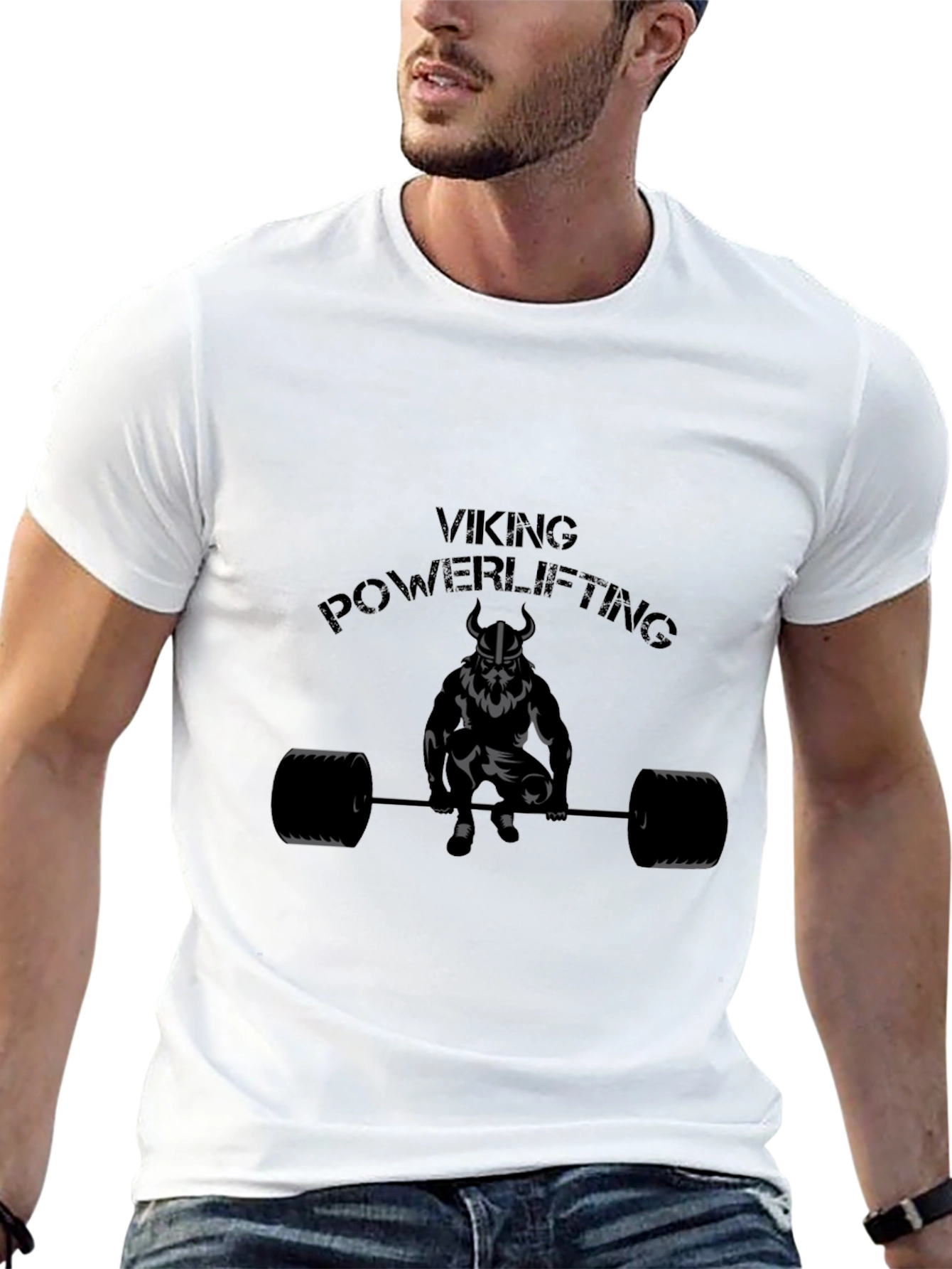 Viking Powerlifting Graphic Tee - Black