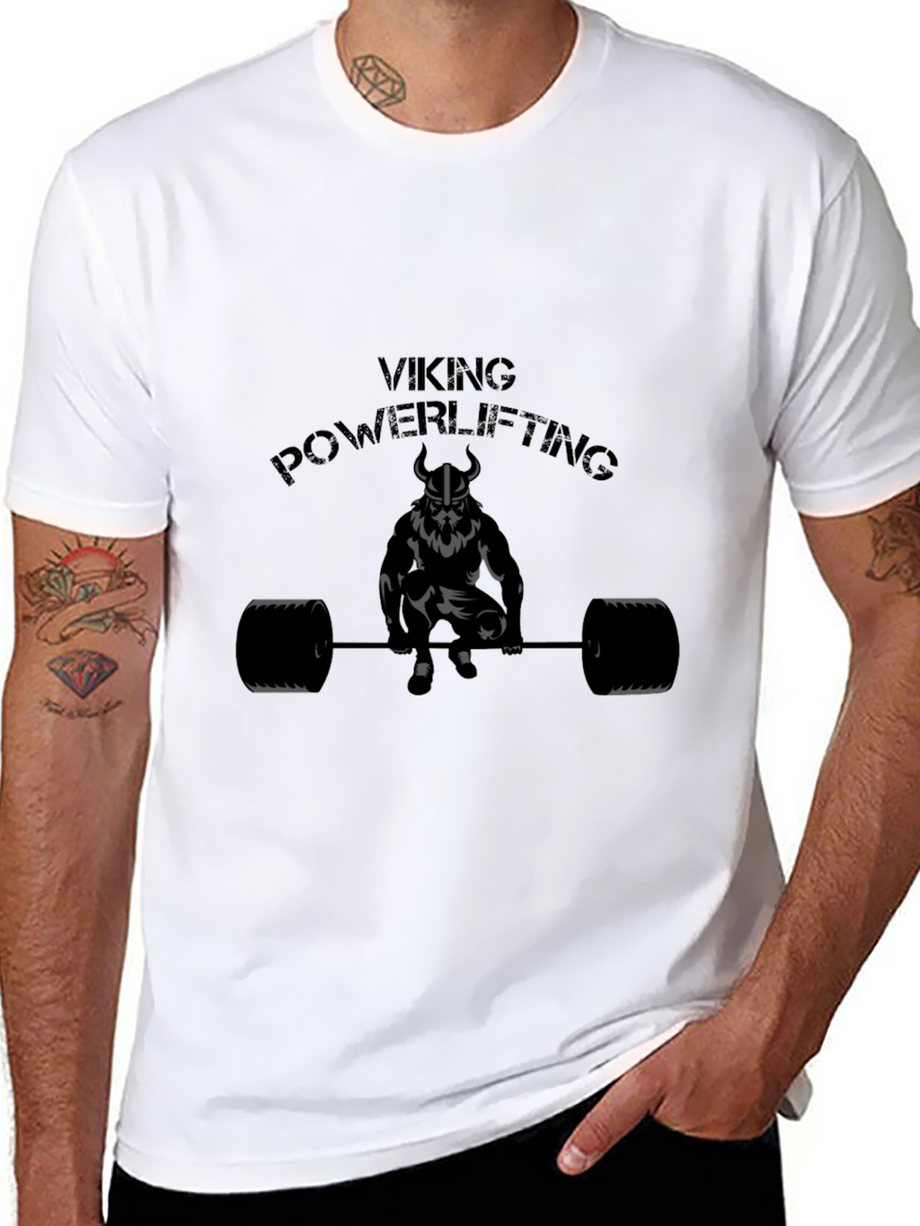 Viking Powerlifting Graphic Tee - Black