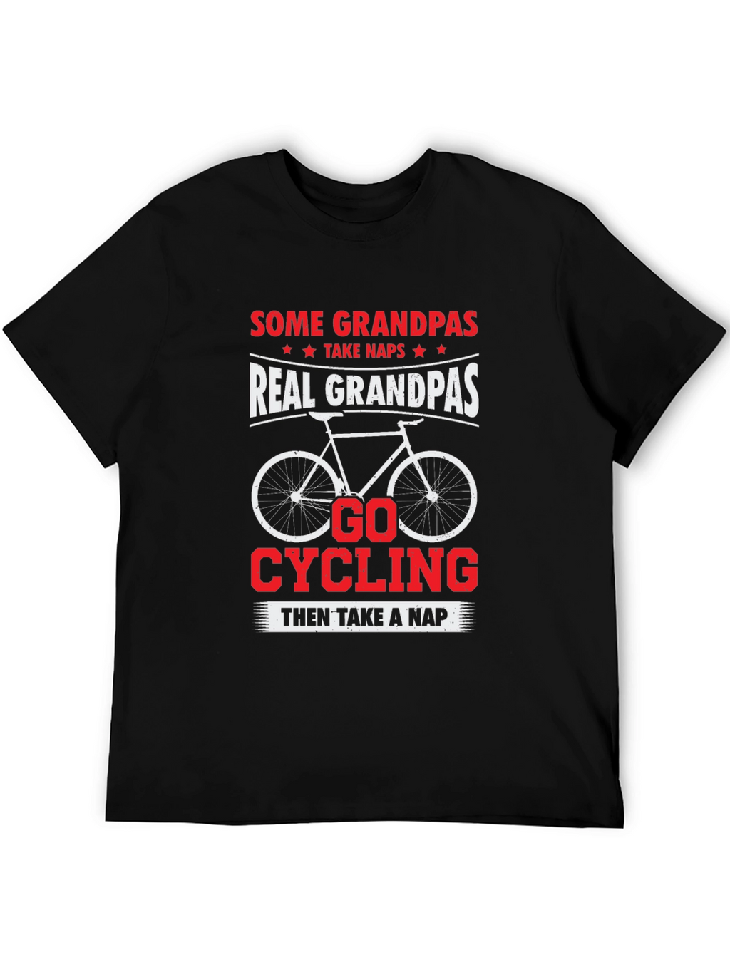Real Grandpas Go Cycling T-Shirt