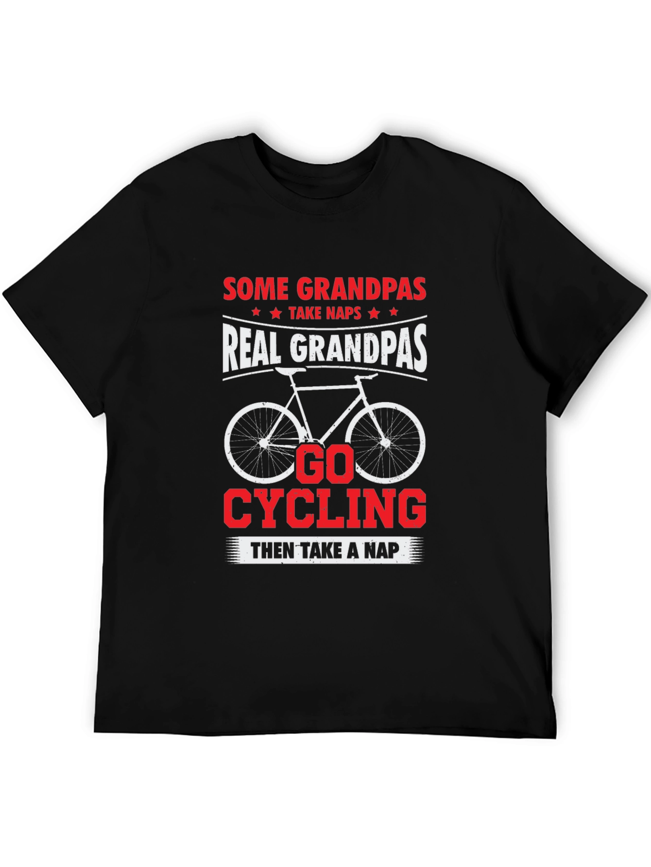 Real Grandpas Go Cycling T-Shirt