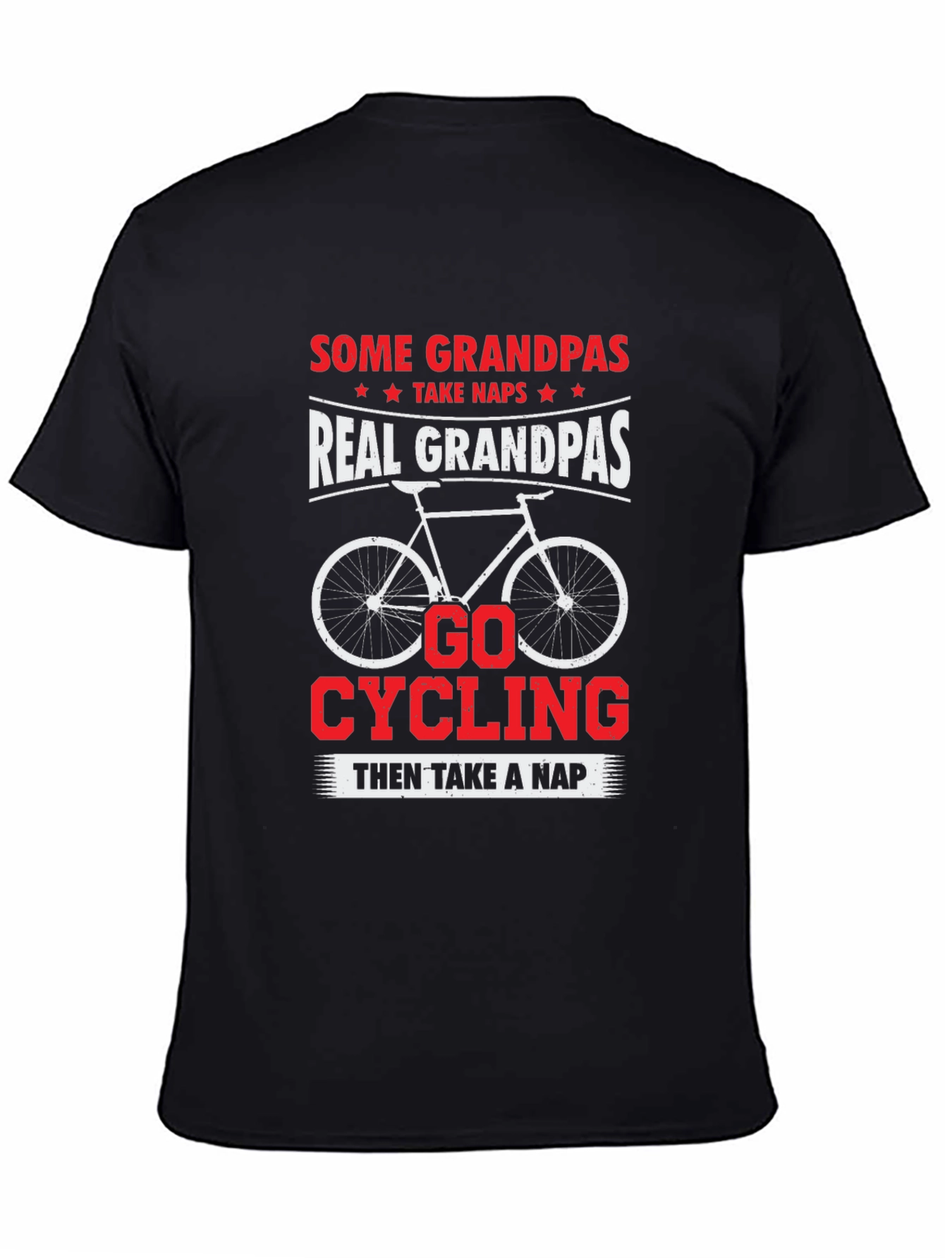 Real Grandpas Go Cycling T-Shirt