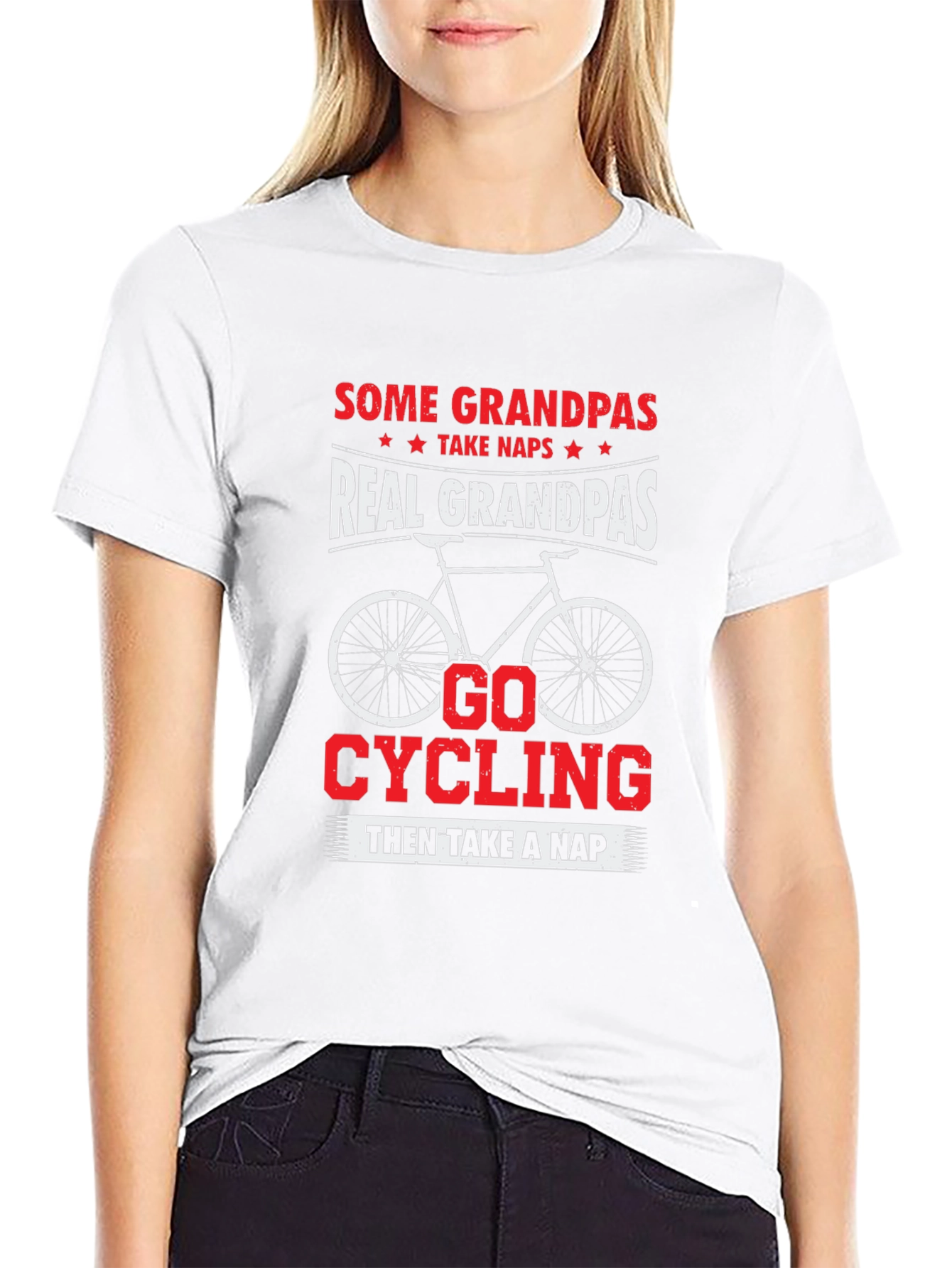 Real Grandpas Go Cycling T-Shirt