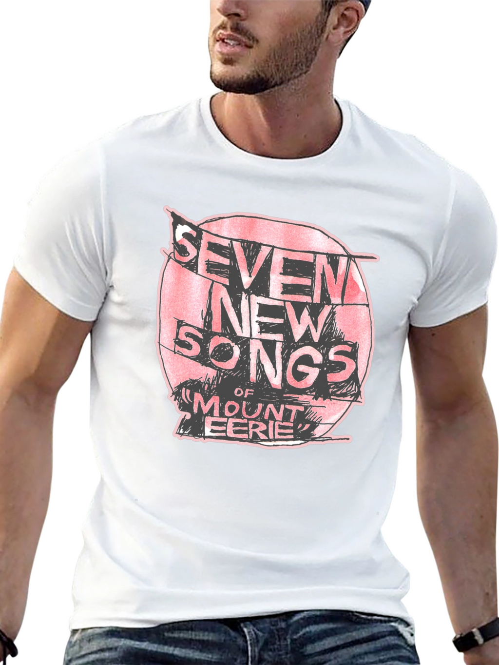 Seven New Songs Mount Eerie Black T-Shirt