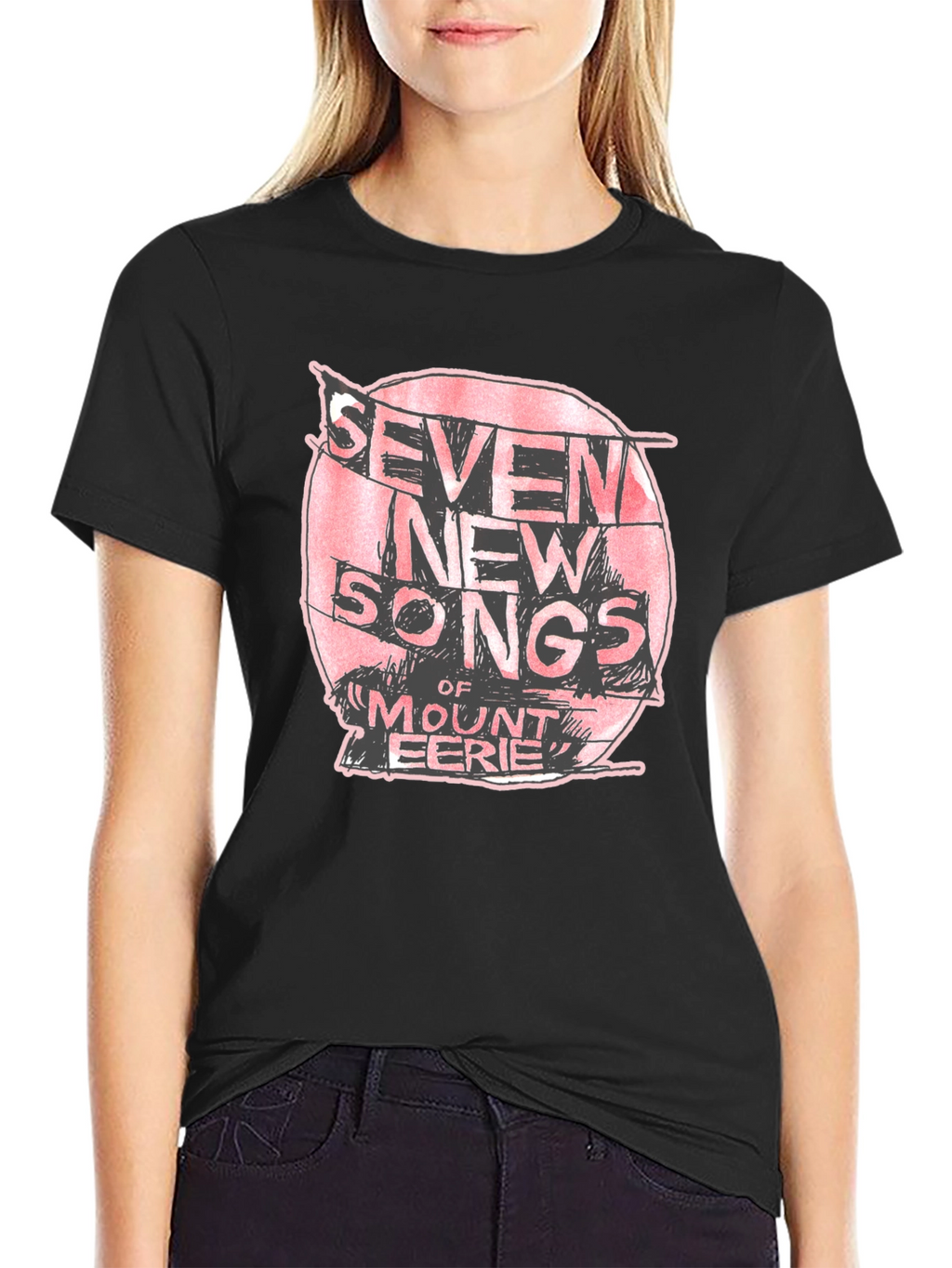 Seven New Songs Mount Eerie Black T-Shirt