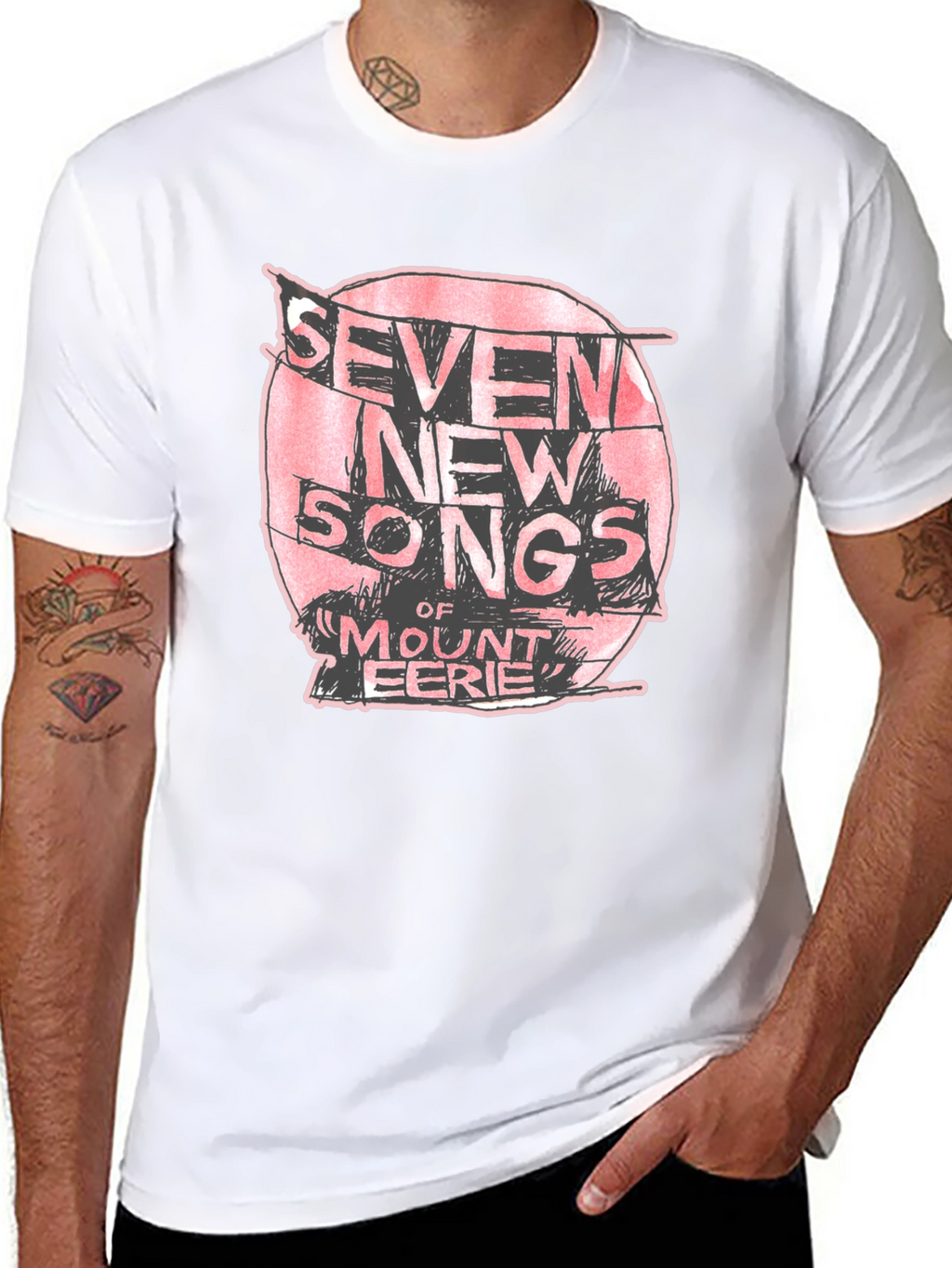 Seven New Songs Mount Eerie Black T-Shirt