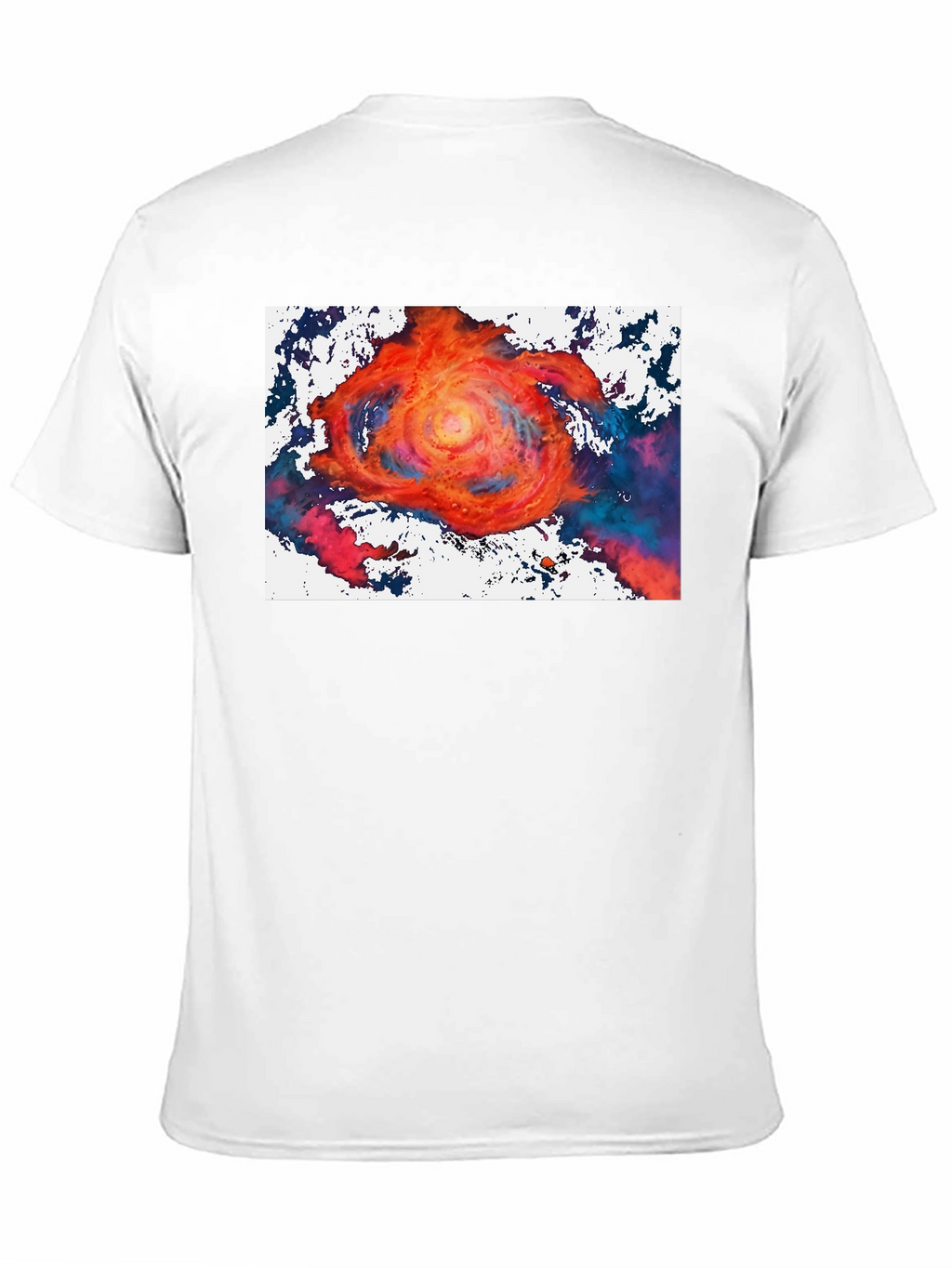 Vortex Graphic Tee - Bold Artistic Design Black