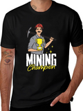 Mining Champion Graphic Tee - Black