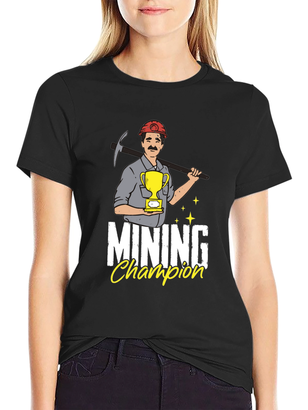 Mining Champion Graphic Tee - Black