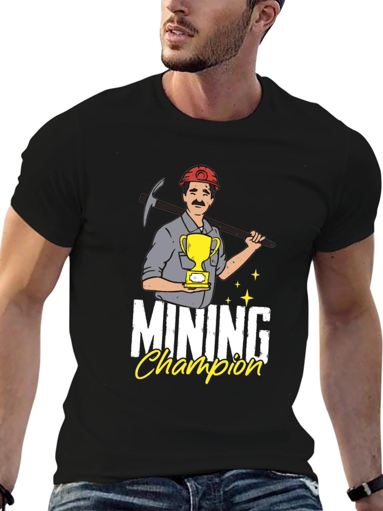 Mining Champion Graphic Tee - Black