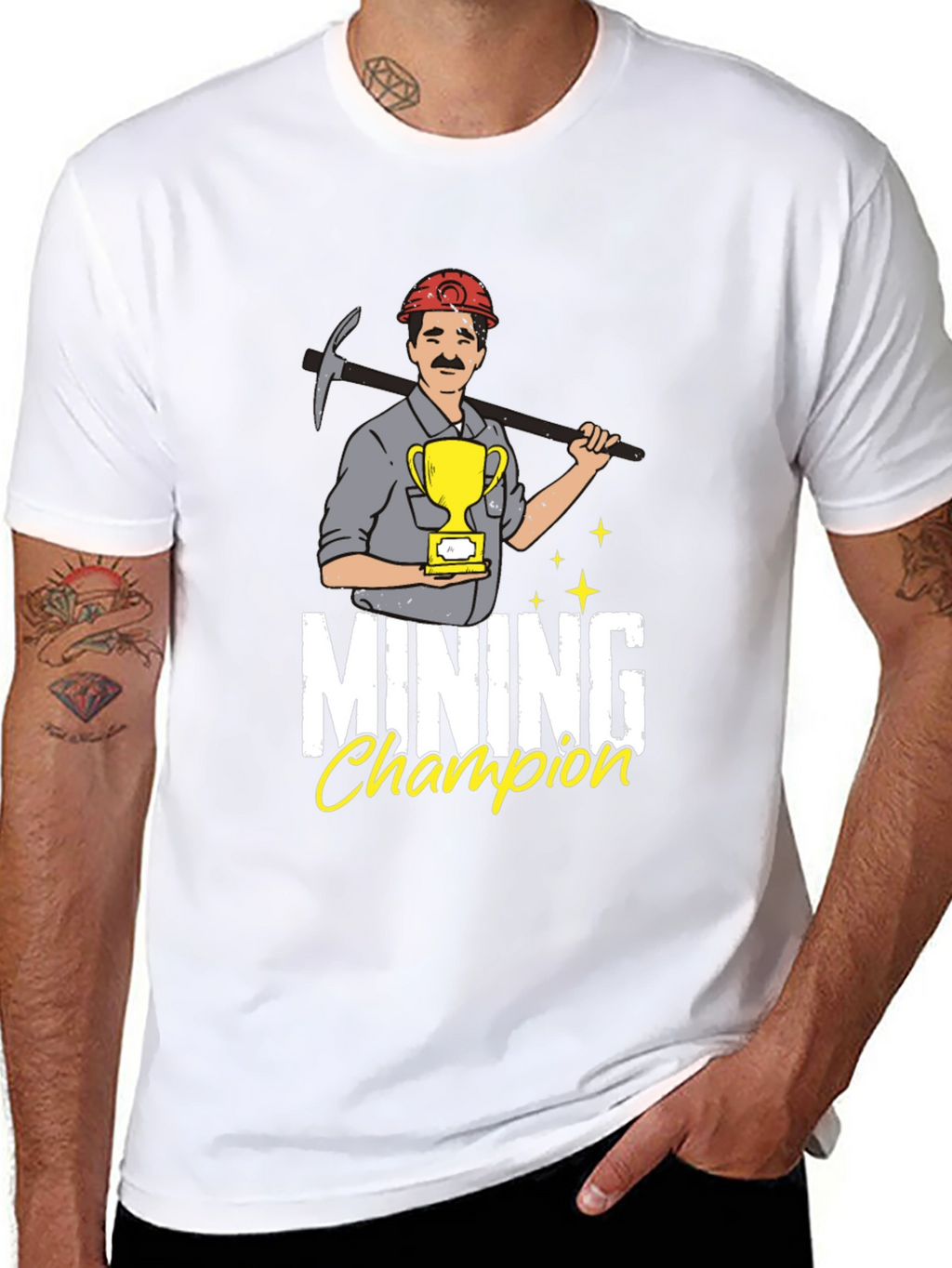 Mining Champion Graphic Tee - Black