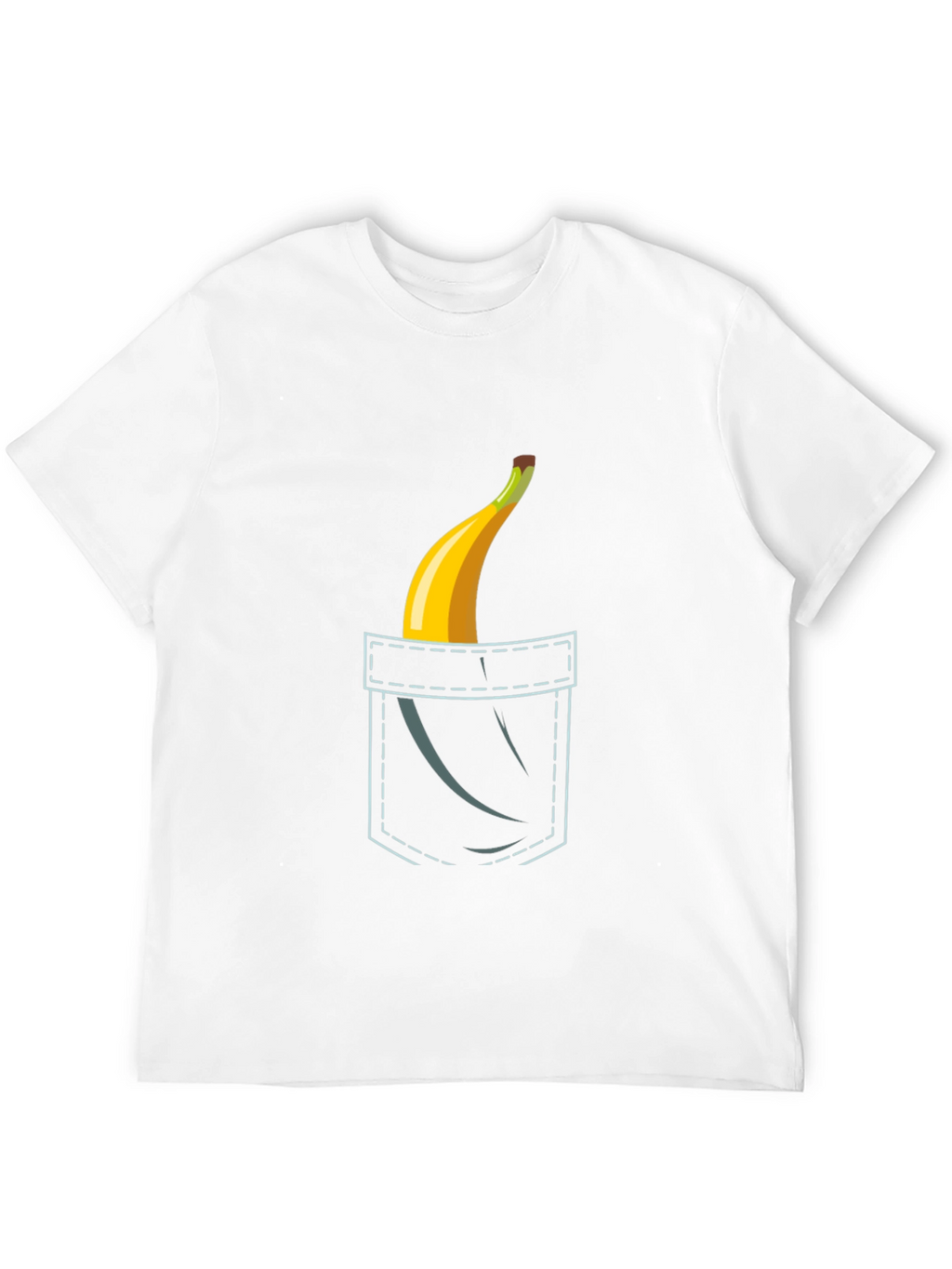 Banana Pocket Graphic Tee - Funny Novelty Shirt