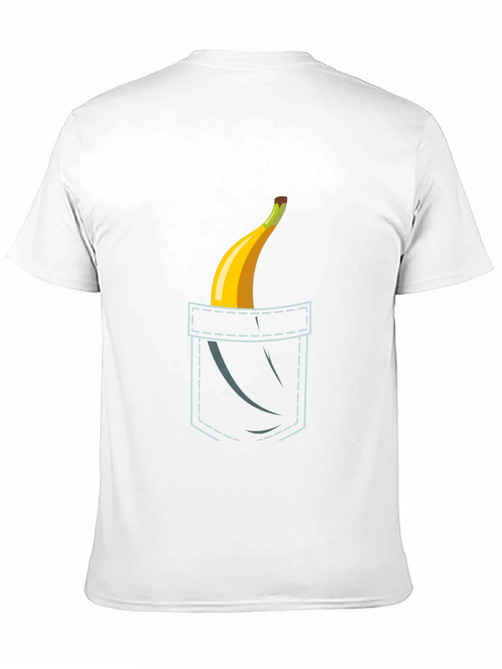 Banana Pocket Graphic Tee - Funny Novelty Shirt