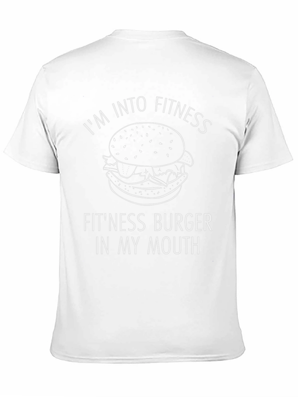 Funny Fitness Burger Graphic T-Shirt