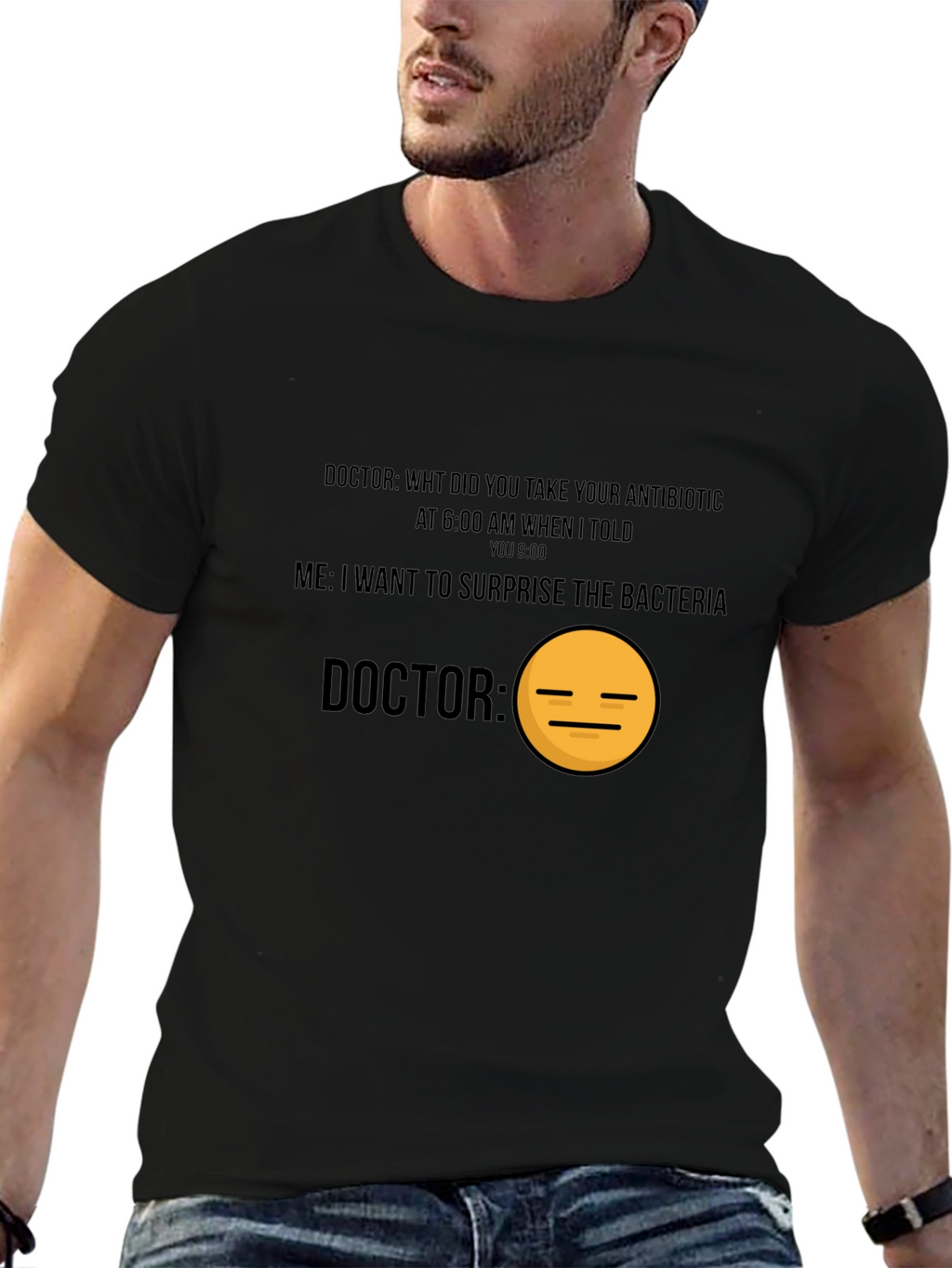 Surprise Bacteria T-Shirt Funny Doctor Gag Gift