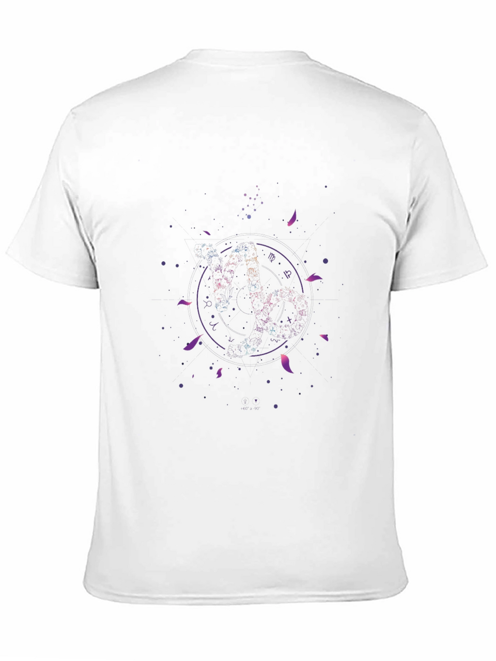 Zodiac Capricorn Constellation Black T-Shirt