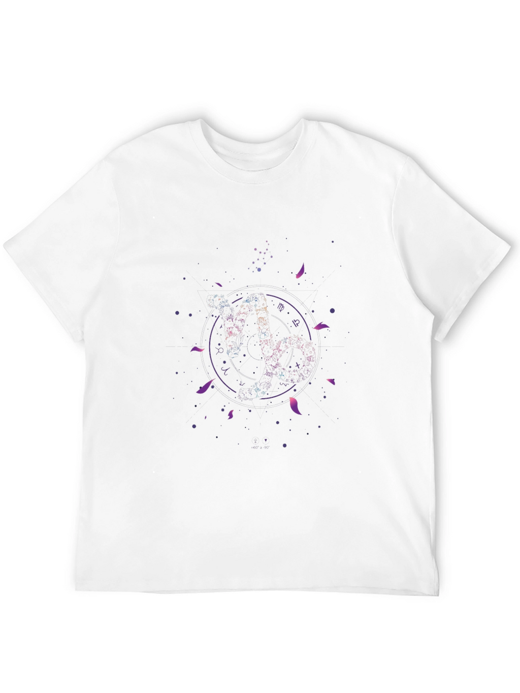 Zodiac Capricorn Constellation Black T-Shirt