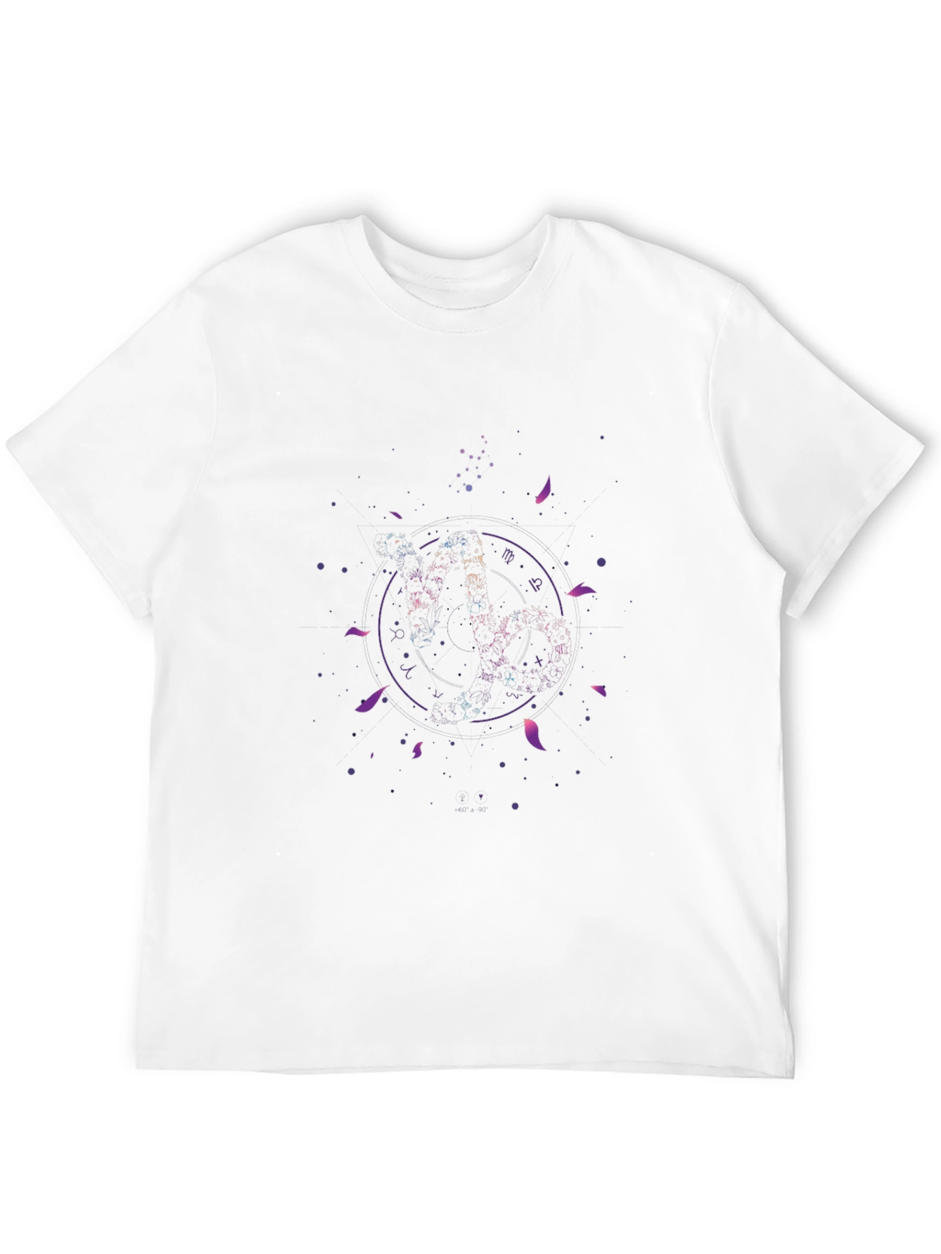 Zodiac Capricorn Constellation Black T-Shirt